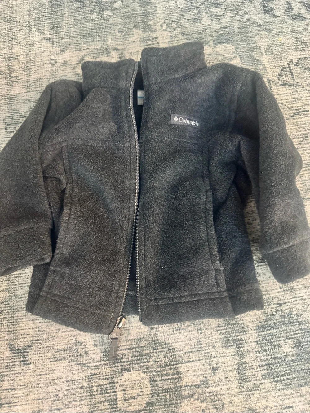 Columbia Kids Black Fleece Full-Zip Jacket